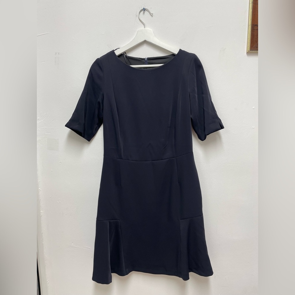 Zara Classic Navy Blue Midi Dress Size M Women’s